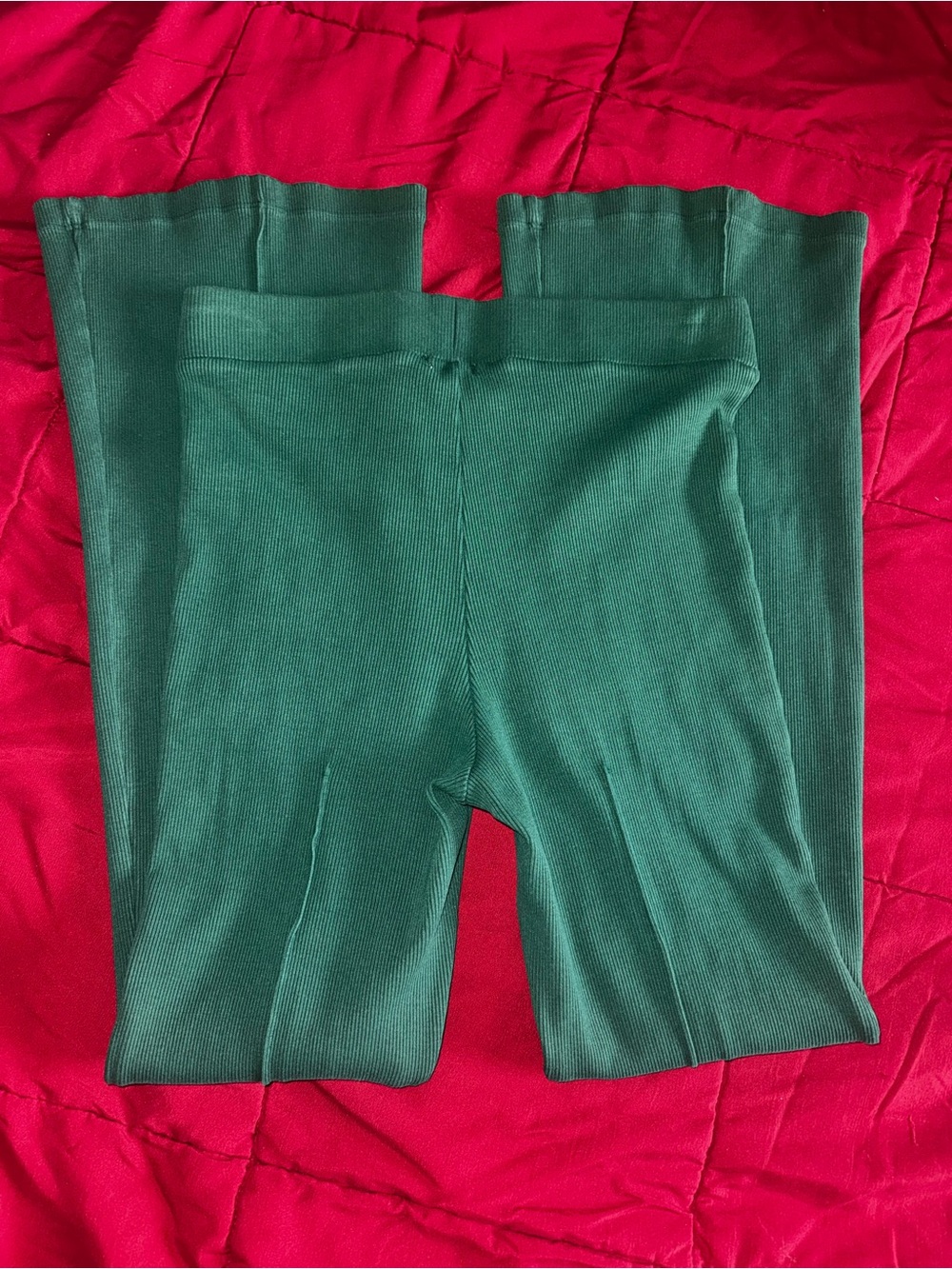 DONNI Kick Flare Ribbed Pants medium - Picture 3 of 3